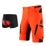 Calças de ciclismo esportivas ao ar livre masculinas ARSUXEO Calças de BTT Downhill Shorts para bicicleta de montanha resistente à água Fit solto 1202