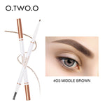 O.TWO.O Eyebrow Pencil Waterproof Natural Long Lasting Ultra Fine 1.5mm Eye Brow Tint Cosmetics Brown Color Brows Make Up