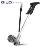 GIYO GS-02D Foldable 300psi High-pressure Bike Air Shock Pump with Lever & Gauge for Fork & Rear Suspension Mountain Bicycle