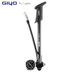 GIYO GS-02D Foldable 300psi High-pressure Bike Air Shock Pump with Lever & Gauge for Fork & Rear Suspension Mountain Bicycle