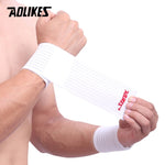 AOLIKES 1 PCS Algodão Elástico Bandagem Mão Esporte Pulseira De Ginásio Suporte De Pulso Bracelete Envoltório Túnel do Carpo