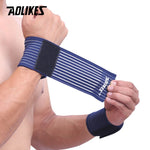 AOLIKES 1 PCS Algodão Elástico Bandagem Mão Esporte Pulseira De Ginásio Suporte De Pulso Bracelete Envoltório Túnel do Carpo