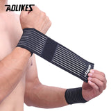 AOLIKES 1 PCS Algodão Elástico Bandagem Mão Esporte Pulseira De Ginásio Suporte De Pulso Bracelete Envoltório Túnel do Carpo