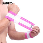 AOLIKES 1 PCS Algodão Elástico Bandagem Mão Esporte Pulseira De Ginásio Suporte De Pulso Bracelete Envoltório Túnel do Carpo