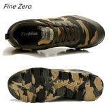 Autumn Spring Men's Women's Running Shoes Unisex Sport Outdoor Sneakers Breathable Women Camouflage green Walking Jogging Shoes