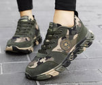 Autumn Spring Men's Women's Running Shoes Unisex Sport Outdoor Sneakers Breathable Women Camouflage green Walking Jogging Shoes