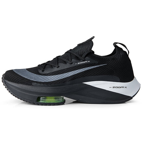 Zoomx Alphafly 4% Tênis masculino respirável confortável e confortável Zoom Tempo Next Tênis esportivos Flyease Preto Verde Elétrico