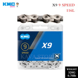 KMC Bike Chain Z6 X8 X9 X10 X11 X12 MTB Bicycle Chains 6/7/8/9/10/11/12 Speed Road Bike Crankset for Shimano SRAM Bikes Part