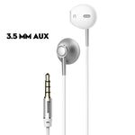 Baseus 6D Stereo In-ear Earphone Headphones Wired Control Bass Sound Earbuds for 3.5mm Earphones