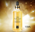 24k Gold Ácido Hialurônico Face Serum Hidratar Encolher Poros Ilumine Melhorar Linhas Finas Levantamento Firmeza Amida Face Essence Pele