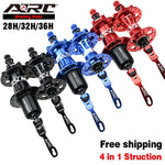 ARC MTB Hub NBK 4 Sealed Bearing Hub 28 / 32 / 36 Holes Mountain Bike Hub Disc brake Aluminum alloy Bicycle Hub 8 9 10 11 Speed