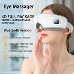 4D Smart Airbag Vibração Olho Massageador para Olhos Instrumen Aquecimento Música Bluetooth Alivia a fadiga e olheiras