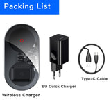 Baseus 24W Qi Wireless Charger With Quick EU Charger For iPhone 11 XS Pro 2 in1 Fast Charging Wireless Charger For Huawei Xiaomi