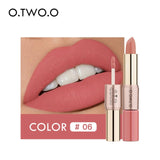 O.TWO.O 12 Colors Lips Makeup Lipstick  Lip Gloss Long Lasting Moisture Cosmetic Lipstick Red Lip Matte Lipstick Waterproof