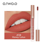 O.TWO.O Liquid Lipstick Matte Lip Gloss Cosmetic Lightweight Lip Glaze Long Lasting Lip Tint  Waterproof 12 Color Lips Makeup