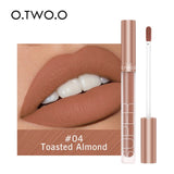 O.TWO.O Liquid Lipstick Matte Lip Gloss Cosmetic Lightweight Lip Glaze Long Lasting Lip Tint  Waterproof 12 Color Lips Makeup