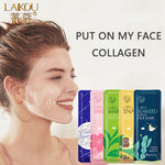 5PCS LAIKOU Sakura Snail Seaweed Moisturizing Sleeping Mask Cream Portable Face Mask Anti Wrinkle Hydrating Nourishing Skin Care