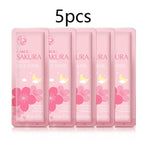 5PCS LAIKOU Sakura Snail Seaweed Moisturizing Sleeping Mask Cream Portable Face Mask Anti Wrinkle Hydrating Nourishing Skin Care