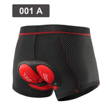 NEWBOLER Calções de ciclismo respiráveis Cueca de ciclismo 5D Gel Pad Calça de bicicleta à prova de choque MTB Calções de homem para bicicleta de estrada