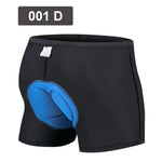 NEWBOLER Calções de ciclismo respiráveis Cueca de ciclismo 5D Gel Pad Calça de bicicleta à prova de choque MTB Calções de homem para bicicleta de estrada