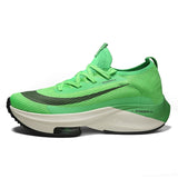 Zoomx Alphafly 4% Tênis masculino respirável confortável e confortável Zoom Tempo Next Tênis esportivos Flyease Preto Verde Elétrico