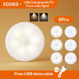 Bedroom Decor Night Lights Motion Sensor Night Lamp Children's Gift USB Charging Bedroom Decoration Led Night Light MOONSHADOW