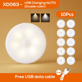 Bedroom Decor Night Lights Motion Sensor Night Lamp Children's Gift USB Charging Bedroom Decoration Led Night Light MOONSHADOW