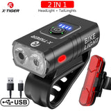 X-TIGER Bicycle Light Rainproof USB Charging LED Cycling Lights Front Lamp Headlight Aluminum Ultralight Flashlight Bike Light