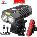 X-TIGER Bicycle Light Rainproof USB Charging LED Cycling Lights Front Lamp Headlight Aluminum Ultralight Flashlight Bike Light