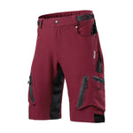 Calças de ciclismo esportivas ao ar livre masculinas ARSUXEO Calças de BTT Downhill Shorts para bicicleta de montanha resistente à água Fit solto 1202