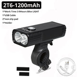 TRLIFE 5200mAh bicicleta luz 3 * L2 / T6 USB recarregável bicicleta lâmpada IPX5 impermeável LED farol como banco de energia MTB acessórios de bicicleta