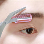 Eyebrow Trimmer Scissor with Comb Facial Eyelash Hair Removal Grooming Shaping Eyebrow Shaver Cosmetic Makeup Accessories