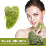 Natural Jade Face Massager Gua sha Scraper Board Facial Guasha Meridian Muscle Relaxation Skin Lifting Face Thin Gouache Scraper