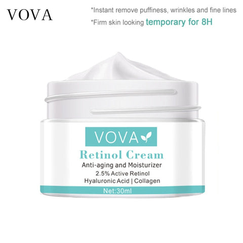 VOVA Retinol Anti Wrinkle Face Cream Collagen Hyaluronic Acid Shrink Pores Firming Improve Puffiness Moisturizing Skin Care