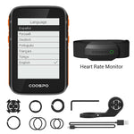 CooSpo Wireless Cycle Bike Computer GPS Velocímetro Odômetro 2,4 Polegadas BLE5.0 ANT + APP Sync Sensor Impermeável com Suporte Espanha