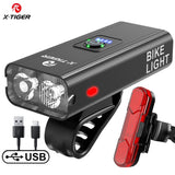 X-TIGER Bicycle Light Rainproof USB Charging LED Cycling Lights Front Lamp Headlight Aluminum Ultralight Flashlight Bike Light