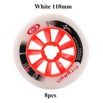 Conjunto de 8 peças ROSELLE Speed Skating Roller Skating Wheels 90/100 / 110mm para Adulto Juventude Competição Patins Individual Racing