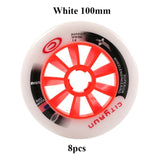 Conjunto de 8 peças ROSELLE Speed Skating Roller Skating Wheels 90/100 / 110mm para Adulto Juventude Competição Patins Individual Racing