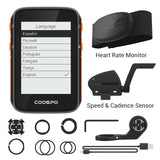 CooSpo Wireless Cycle Bike Computer GPS Velocímetro Odômetro 2,4 Polegadas BLE5.0 ANT + APP Sync Sensor Impermeável com Suporte Espanha