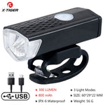 X-TIGER Bicycle Light Rainproof USB Charging LED Cycling Lights Front Lamp Headlight Aluminum Ultralight Flashlight Bike Light