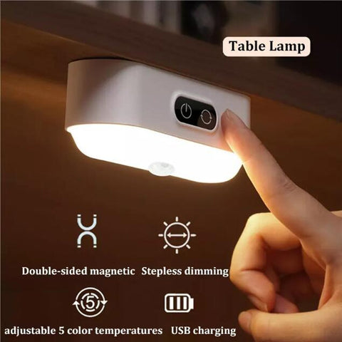 Baseus Desk Lamp Hanging Magnetic LED Table Chargeable Stepless Dimming Cabinet Light Night Light For Closet Wardrobe Dropship