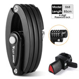 WEST BIKING Foldable Bike Lock MTB Road Bicycle Hamburg Lock High Security Anti-Theft Scooter Electric E-Bike Cycling Chain Lock