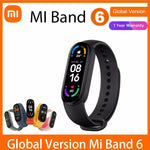 Pulseira esportiva Xiaomi Mi Band 6 original rastreador de fitness com tela Bluetooth 1,56 "AMOLED pulseira inteligente de 5 cores