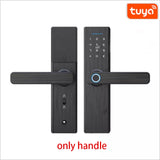 Tuya Smart Home Door Lock Fingerprint Lock Fechadura Eletronica WiFi Smart Lock Cerradura Inteligente Password IC card Unlock