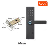 Tuya Smart Home Door Lock Fingerprint Lock Fechadura Eletronica WiFi Smart Lock Cerradura Inteligente Password IC card Unlock