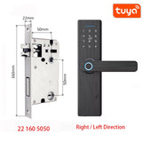 Tuya Smart Home Door Lock Fingerprint Lock Fechadura Eletronica WiFi Smart Lock Cerradura Inteligente Password IC card Unlock