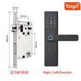 Tuya Smart Home Door Lock Fingerprint Lock Fechadura Eletronica WiFi Smart Lock Cerradura Inteligente Password IC card Unlock