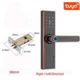 Tuya Smart Home Door Lock Fingerprint Lock Fechadura Eletronica WiFi Smart Lock Cerradura Inteligente Password IC card Unlock