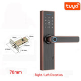 Tuya Smart Home Door Lock Fingerprint Lock Fechadura Eletronica WiFi Smart Lock Cerradura Inteligente Password IC card Unlock