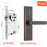 Tuya Smart Home Door Lock Fingerprint Lock Fechadura Eletronica WiFi Smart Lock Cerradura Inteligente Password IC card Unlock